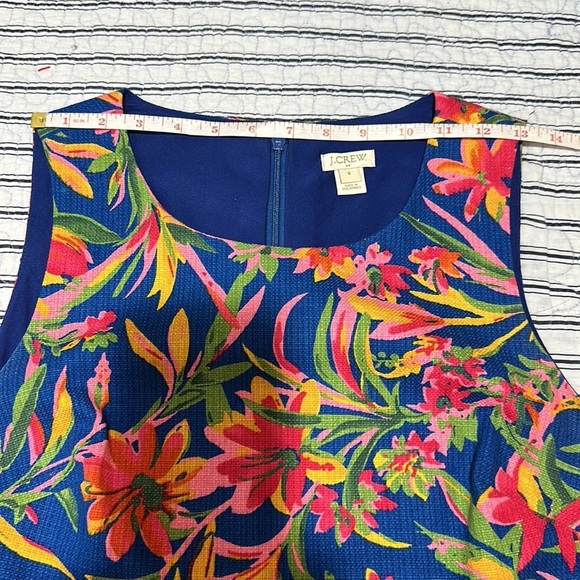Never worn J. Crew Multi-Color Floral Canvas Dress size 8 - Picture 9 of 16